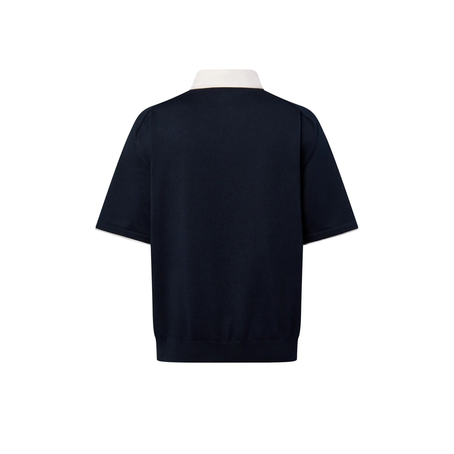 Polo manches courtes brodé en coton mélangé Louis vuitton