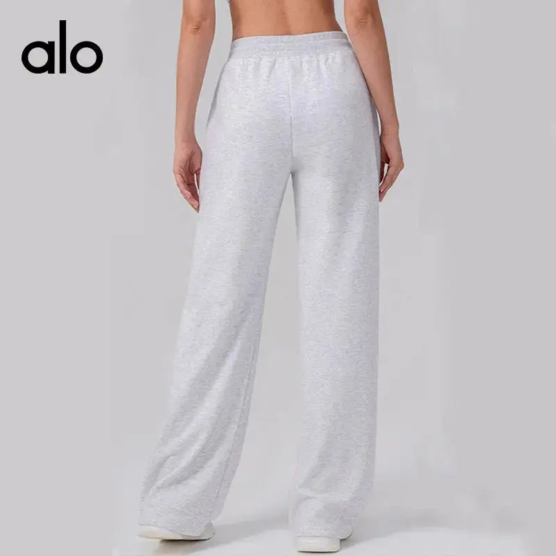 Ensemble sweat zippé et pantalon large ALO – Gris Alo