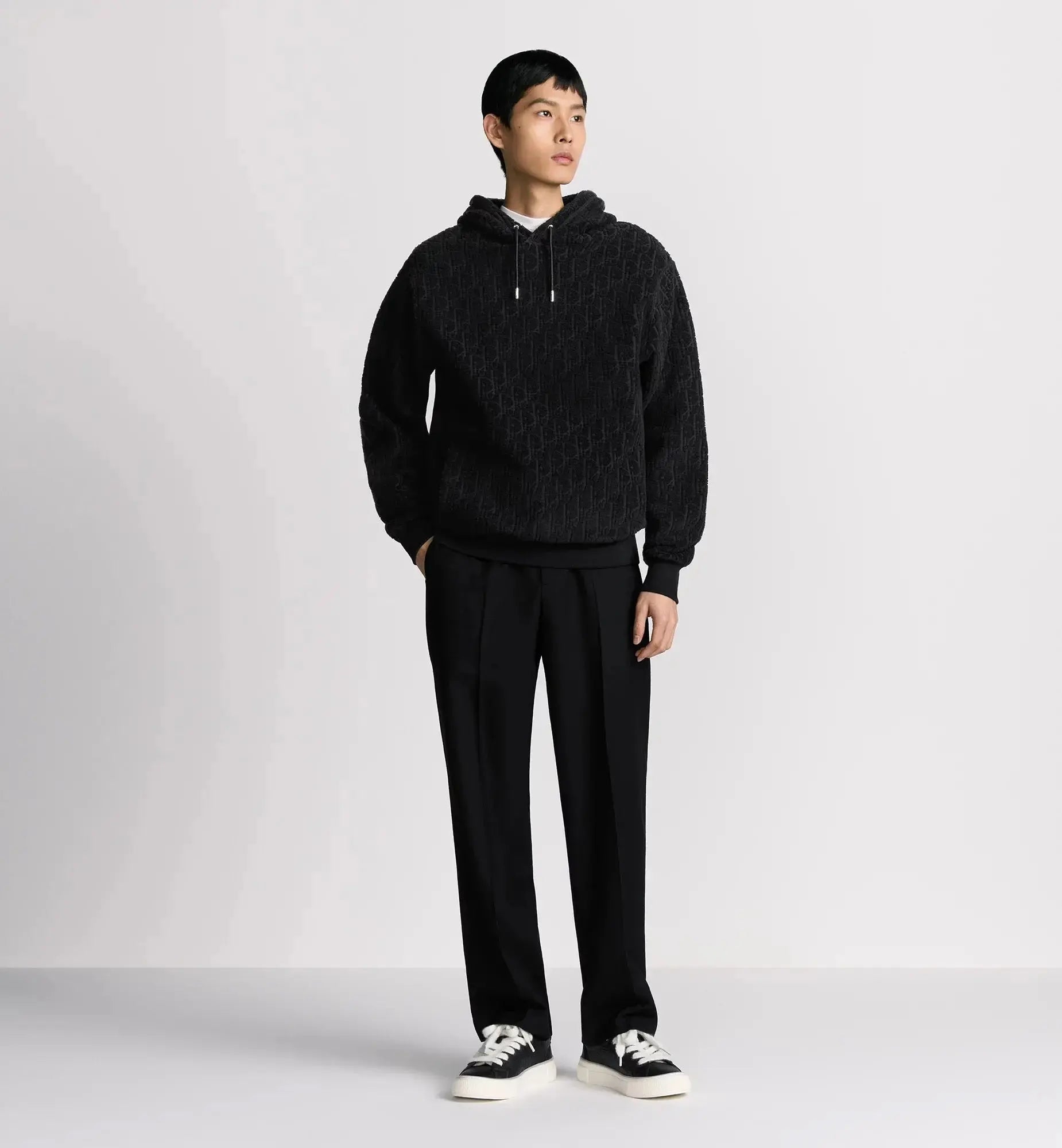 Sweatshirt à capuche CD Oblique, coupe relax Dior