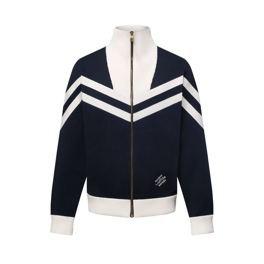 Blouson marin en maille de coton