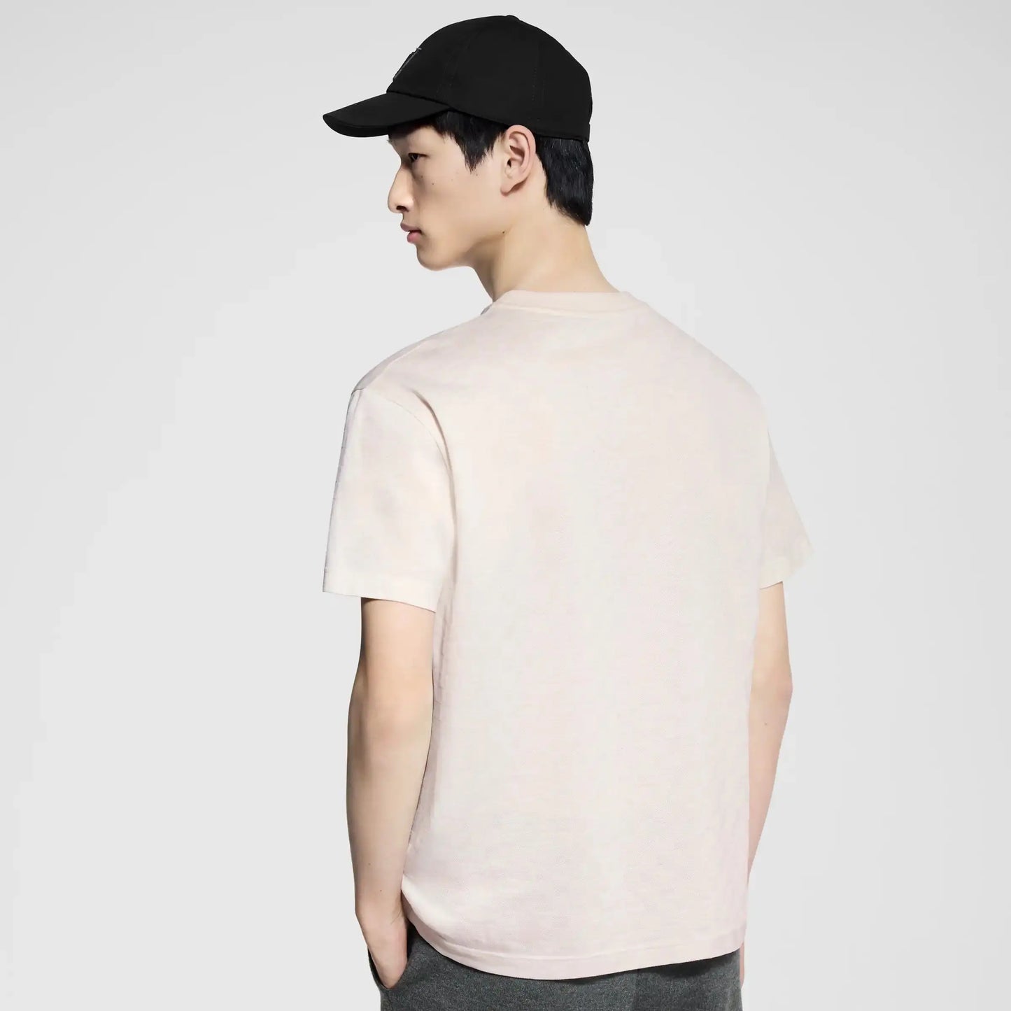 Tee-shirt Damier en piqué de coton