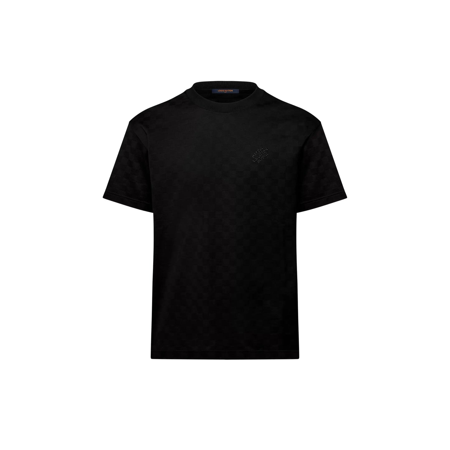 Tee-shirt à motif Damier et signature