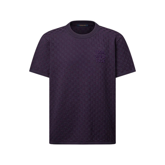 Tee-shirt en maille jacquard Damier Louis vuitton