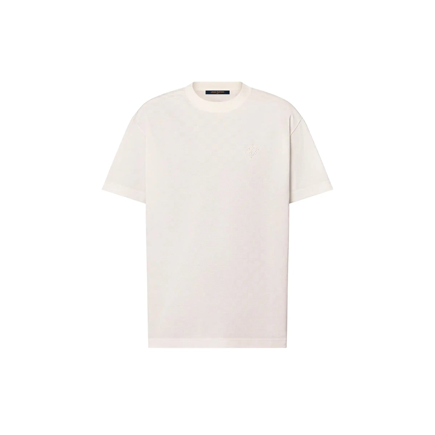 Tee-shirt Damier en piqué de coton