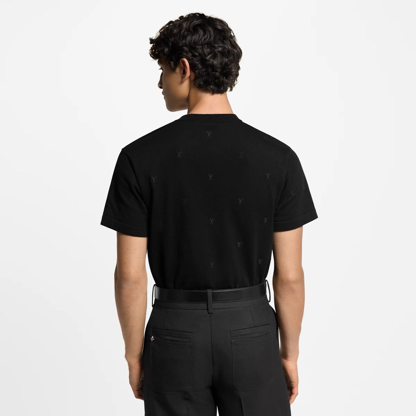 Tee-shirt manches courtes brodé LV Blason