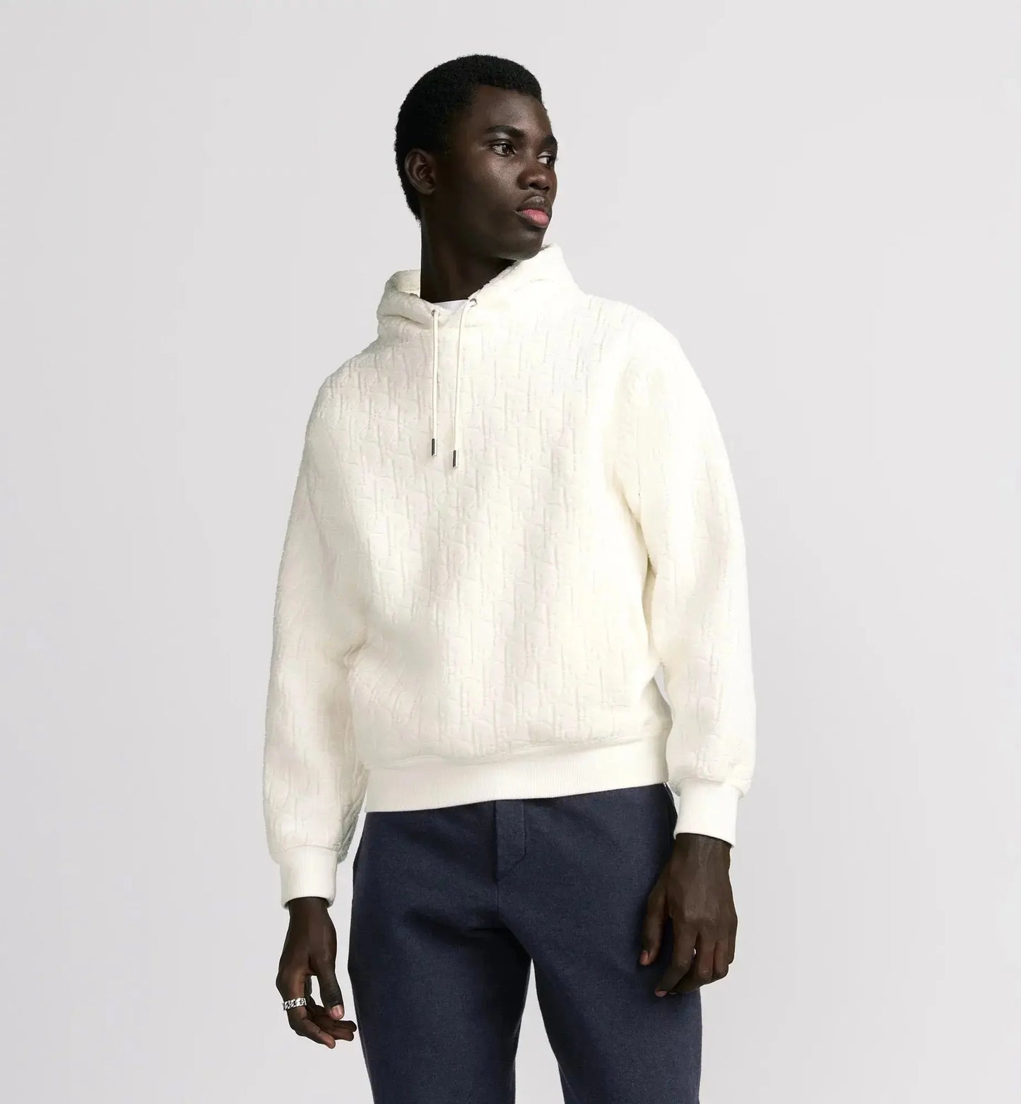 Sweatshirt à capuche CD Oblique, coupe relax Dior