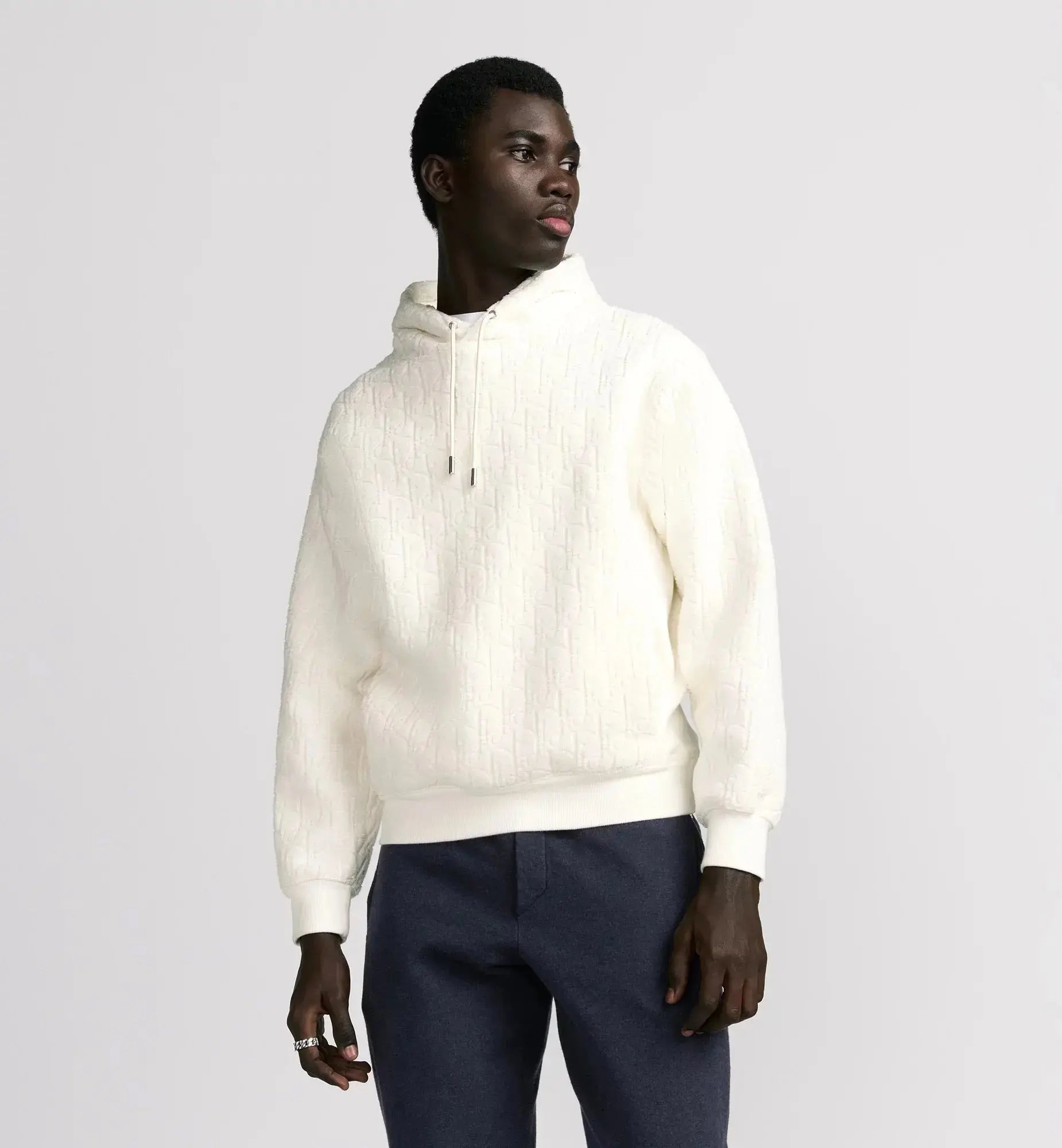 Sweatshirt à capuche CD Oblique, coupe relax Dior