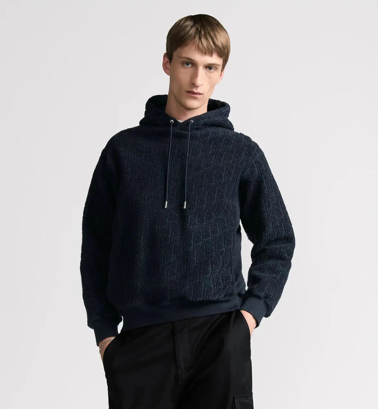 Sweatshirt à capuche CD Oblique, coupe relax Dior