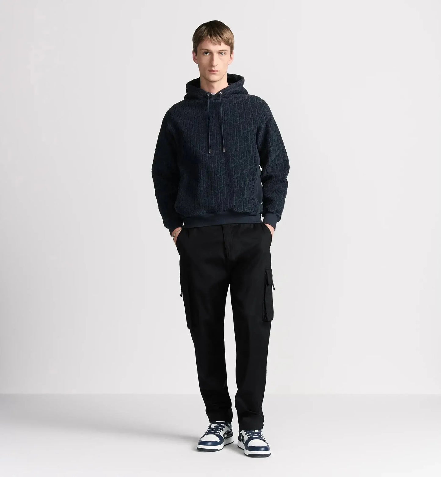 Sweatshirt à capuche CD Oblique, coupe relax Dior