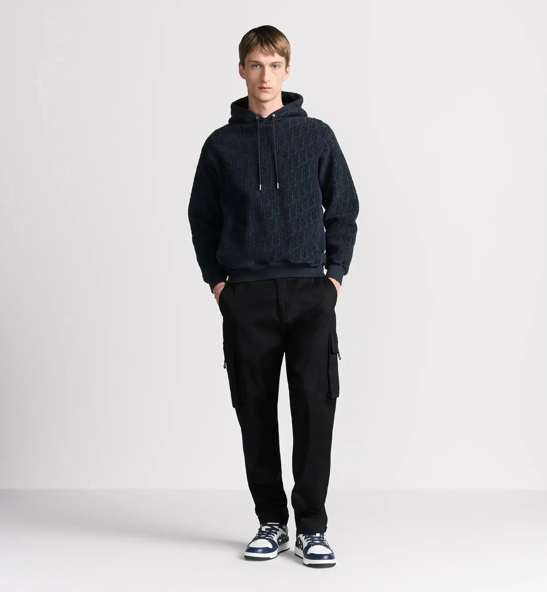 Sweatshirt à capuche CD Oblique, coupe relax Dior