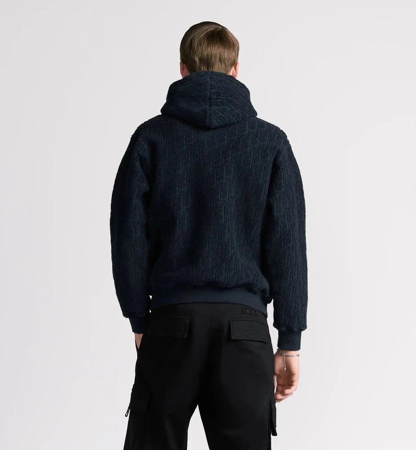 Sweatshirt à capuche CD Oblique, coupe relax Dior